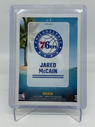 2024-25 Donruss Optic Splash! Jared McCain Purple RC - No. 3