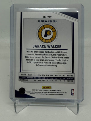 2023-24 Panini Donruss Elite Jarace Walker Green Hyper International 13/24