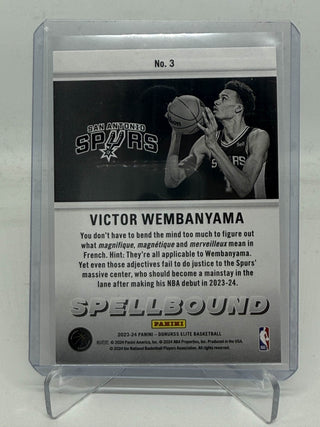 2023-24 Panini Donruss Elite Victor Wembanyama Spellbound M - No. 3