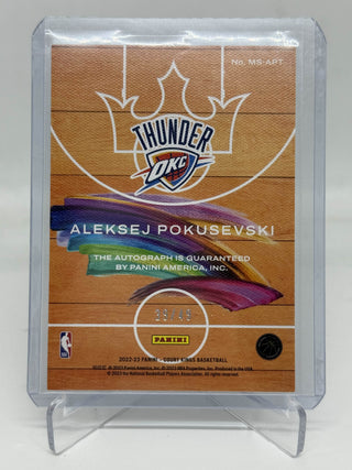 2022-23 Panini Court Kings Masterstrokes Ruby Aleksej Pokusevski Auto 39/49