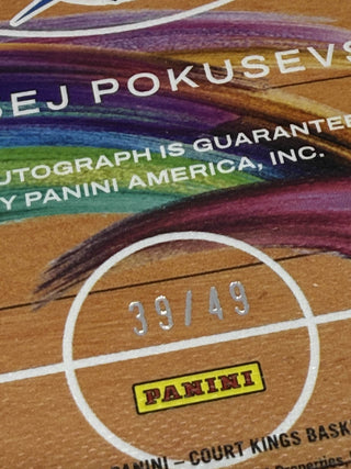 2022-23 Panini Court Kings Masterstrokes Ruby Aleksej Pokusevski Auto 39/49
