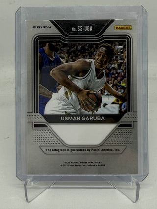 2021 Panini Prizm Draft Picks Sensational Sigatures Usman Garuba Pink Disco RC 09/20