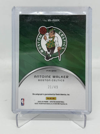 2023-24 Panini Spectra Icons Antoine Walker Auto 21/49