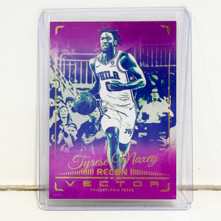 2023-24 Panini Recon Vector Tyrese Maxey Purple 56/75