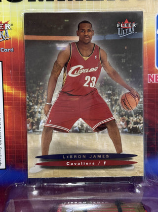 2003-04 Fleer Ultra Collectibles NBA H2 Hummer Cleveland Cavaliers With LeBron James Rookie Card (From Sealed Case)
