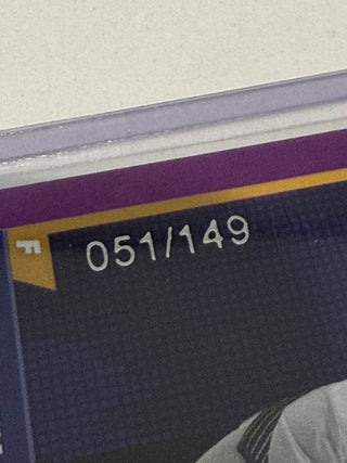 2021-22 Panini NBA Sticker/Card Collection Jonathan Kuminga Purple Foil RC 051/149