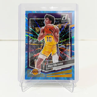2023-24 Panini Donruss Max Christie Light Blue Laser Holo 15/25