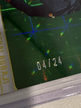 2023-24 Panini Donruss Elite Ochai Agbaji Hyper Green International 04/24