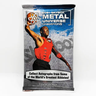 2021 SkyBox Metal Universe Champions 7-Card Blaster Pack