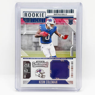 2024 Panini Contenders Football Keon Coleman Rookie Ticket Patch #RTS-KCN