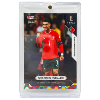 2025 Topps NOW Cristiano Ronaldo UEFA Nations League Icon Strikes To Put Portugal Into Final