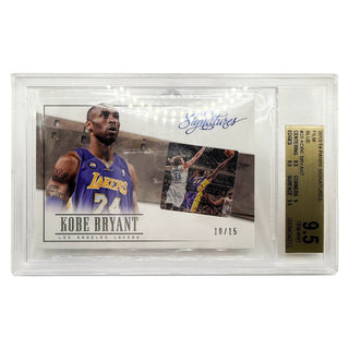 2013-14 Panini Signatures Film Blue Kobe Bryant 10/15 BGS 9.5 Gem Mint