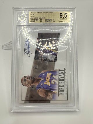2013-14 Panini Signatures Film Blue Kobe Bryant 10/15 BGS 9.5 Gem Mint