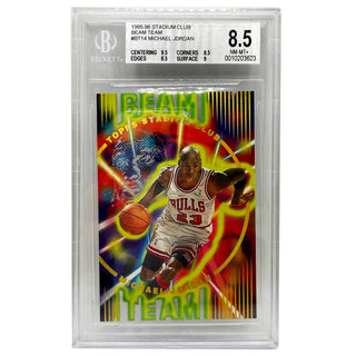 1995-96 Topps Stadium Club Beam Team Michael Jordan BGS 8.5 NM-MT+
