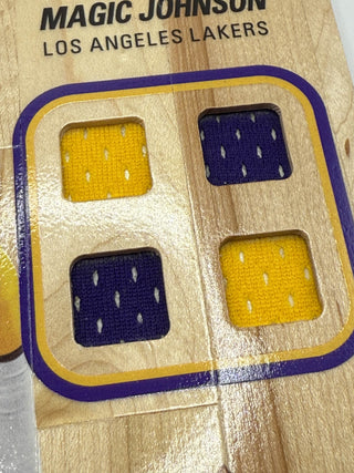 2016-17 Upper Deck Supreme Hardcourt Magic Johnson Quad Patch Game Used #NBAR-JO