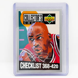 1994-95 Upper Deck Collectors Choice Michael Jordan Checklist 368-420 Silver Signature #420