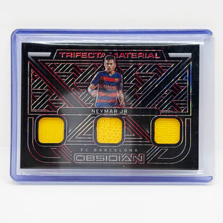 2022-23 Panini Obsidian Trifecta Material Neymar Jr Purple Electric Etch 20/25