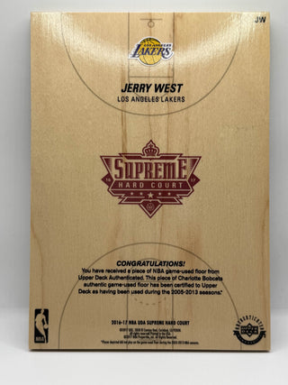 2016-17 Upper Deck Supreme Hardcourt Jerry West 21/44 #JW