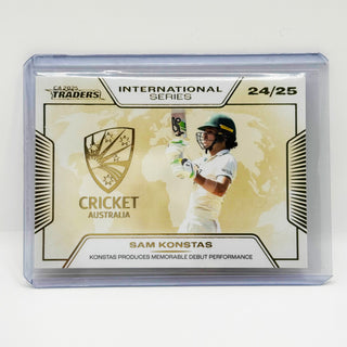 2024-25 Cricket Australia International Series Gold Sam Konstas 052/139 - ISG 14/36