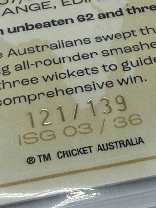 2024-25 Cricket Australia International Series Gold Cameron Green 121/139 - ISG 03/36