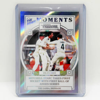 2025 Cricket Australia Traders The Ashes Moments Silver Mitchell Starc 097/165 - AMS 24/30