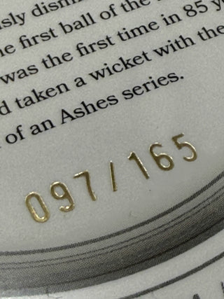 2025 Cricket Australia Traders The Ashes Moments Silver Mitchell Starc 097/165 - AMS 24/30