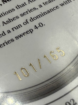 2025 Cricket Australia Traders The Ashes Moments Silver Australia Achieves A Series Whitewash To Defy Expectation 101/165 - AMS 02/30
