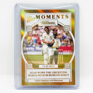 2025 Cricket Australia Traders The Ashes Moments Gold Agar Wows Cricketing World With 98 Runs On Debut 061/100 - AMG 18/30