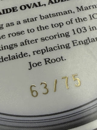 2025 Cricket Australia Traders The Ashes Moments Platinum Labuschagne On Top Of The World After Adelaide Hundred 63/75 - AMP 25/30