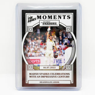 2025 Cricket Australia Traders The Ashes Moments Platinum Marsh Sparks Celebrations With Century 59/75 - AMP 30/30