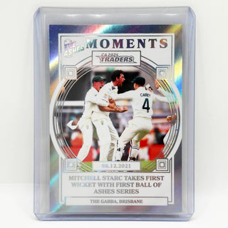 2025 Cricket Australia Traders The Ashes Moments Silver Mitchell Starc 038/165 - AMS 24/30
