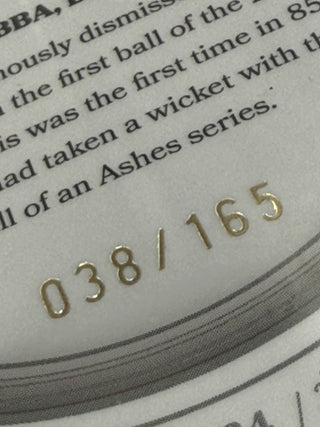 2025 Cricket Australia Traders The Ashes Moments Silver Mitchell Starc 038/165 - AMS 24/30