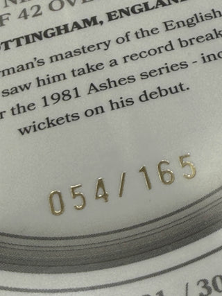 2025 Cricket Australia Traders The Ashes Moments Silver Terry Alderman Nine Wicket Haul 054/165 - AMS 01/30