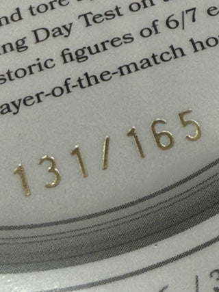 2025 Cricket Australia Traders The Ashes Moments Silver Scott Boland Takes 6/7 - 131/165 - AMS 26/30