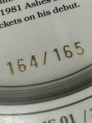 2025 Cricket Australia Traders The Ashes Moments Silver Terry Alderman Nine Wicket Haul 164/165 - AMS 01/30