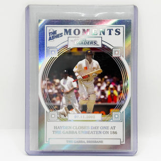2025 Cricket Australia Traders The Ashes Moments Silver Matthew Hayden Gabba Day One 092/165 - AMS 09/30