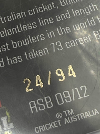 2025 Cricket Australia Traders Authentic Series Black Signature Scott Boland 24/94 - ASB 09/12