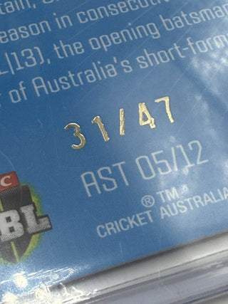 2025 Cricket Australia Traders Authentic Series Team Signature Matt Short 31/47 - AST 05/12