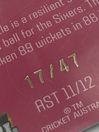 2025 Cricket Australia Traders Authentic Series Team Signature Lauren Cheatle 17/47 - AST 11/12