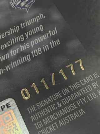 2024-25 Cricket Australia Traders Hobart Hurricanes Breakout Player Signatures Mitchell Owen 011/177 - BOS 05/10