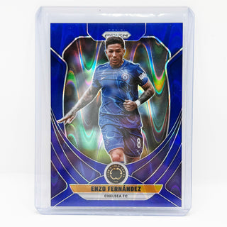 2025 Panini Prizm Club World Cup Enzo Fernandez Seismic Blue Prizm 148/275