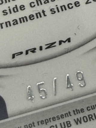 2025 Panini Prizm Club World Cup Marcus Thuram Seismic Green Prizm 45/49