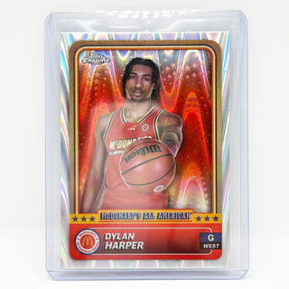2024 Topps Chrome McDonalds All American Dylan Harper RayWave - No. 88