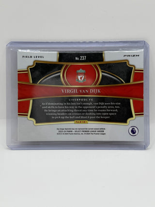 2023-24 Panini Select Field Level Virgil Van Dijk Red Cracked Ice Prizm - No. 237