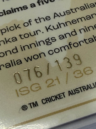 2024-25 Cricket Australia International Series Gold Matthew Kuhnemann 076/139 - ISG 21/36