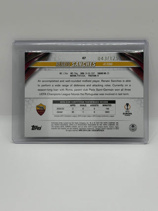 2024 Topps Chrome UEFA Renato Sanches Blue 043/125