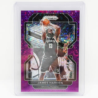 2021-22 Panini Prizm James Harden Fast Break Purple 52/75