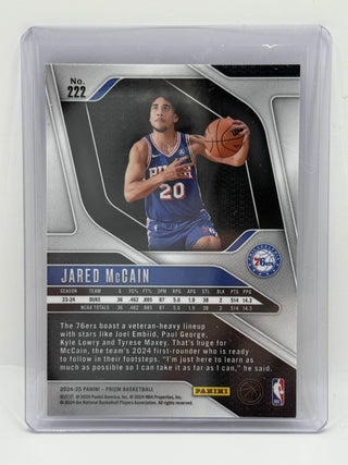 2024-25 Panini Prizm Jared McCain Rookie - No. 222