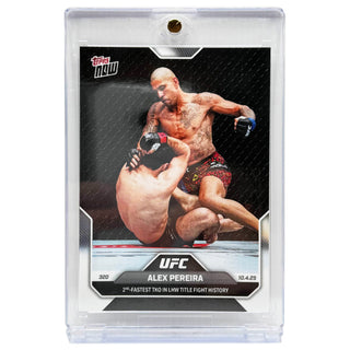 2025 Topps NOW Alex Pereira 2nd Fastest TKO In LHW Title Fight History - UFC 320