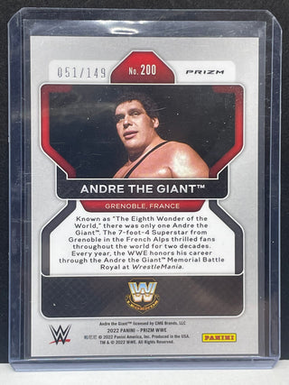 2022 Panini Prizm WWE Andre The Giant Purple Prizm 051/149 - No. 200